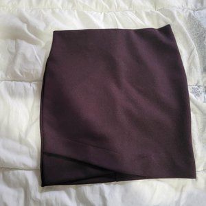 H&M Wrap Purple/Plum Mini Skirt, Size 4